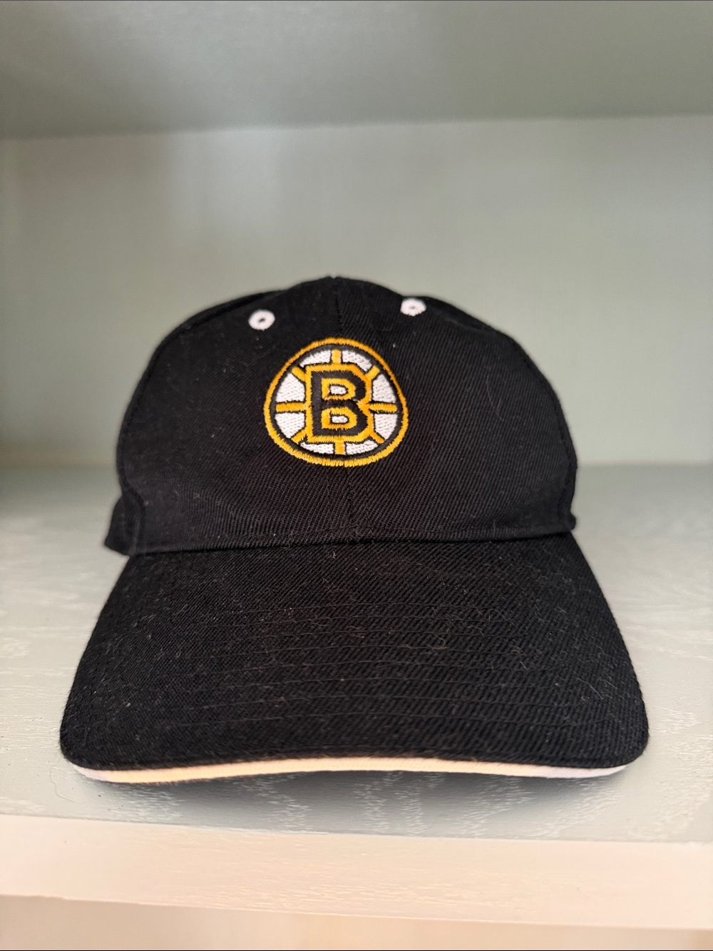 Hunter Black Baseball Cap with Yellow Embroidered Logo
